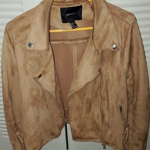 Faux suede jacket